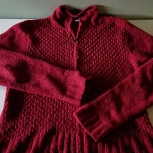 Soybu Fuzzy Full-zip Jacket RedWine Color M C113